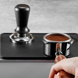 Popxstar  1pcs Stainless Steel Coffee Tamper Elastic Pressure Coffee Tool with Handle Safe Material for Kitchen Use