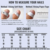 Popxstar Handmade Press on Nails Blue Aurora Mermaid Fake Nail Patches Wearable Detachable French Pearl Almond False Nail Tips 10pcs