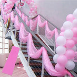 5meter/lot Sheer Crystal Organza Tulle Roll Fabric for Wedding Party Decoration Organza Chair Sashes Width 45cm