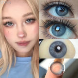 New Natural Lenses Gray Lenses 1 Pair Color Eye Contacts Blue Pupils Korean Style y2k Lenses Big Eyes Colorcon