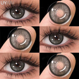 1 Pair Multicontacts for Woman y2k Korean Style Fashion Eye Lenses Blue Eye Color Contacts Purple Lenses Gray Natural Lens