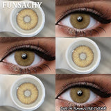 1 Pair Natural Eyes Color Contact Lenses for Eyes Brown Gray Beauty Pupils Blue Contacts Lens Yearly Cosmetic Lens