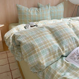 Popxstar  Nordic sling Cotton Pink Stripes Duvet Cover 150x200 Size Girl's Room housse Skin friendly Breathable Comforter Sets
