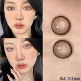 Popxstar 1 Pair Dark Lenses Korean Style Colored Contact Lenses Myopia Lenses Black Lenses Fog Pearl Lens High Quality