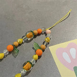 Popxstar Mobile Phone Chain Phone Case Hanging Rope  Manual Diy Beaded Camera Chain Earphone Case Phone Anti Loss Rope