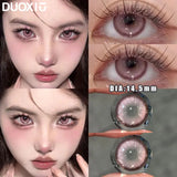 Popxstar  1Pair Soft Contact Lenses Pink Lenses Purple Eye Diameter 14.5mm sclera pupils Grey Lens Myopia Degree Beautiful Pupil