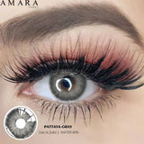Popxstar  1 Pair GRAY Lenses Anime Accessories Color Contact Lenses for Eyes Comic Tears Eye Fashion Lenses