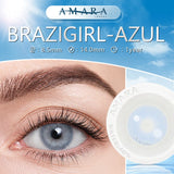 Natural Color Lens Eyes 2pcs Color Contact Lenses For Eye Blue Beauty Contact Lenses Eye Yearly Cosmetic Color Lens