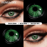 Popxstar  1 Pair Big Black Contact Lenses Beautiful Pupils for Eyes Colored Softlens Natural Brown Grey Lens Contacts Yearly Lens