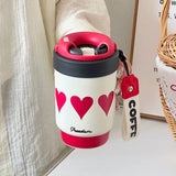 Twist-off Lid Double-drink Creative Coffee Cup High Appearance Level New Insulated Cup Portable, Cute and Simple Water Cup