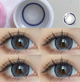 Popxstar 2PCS/Pair Big Lenses Pearl Series Color Contact Lenses For Eyes Blue Purple Pink Black Gray Beauty Pupils 14.5mm Lenses
