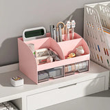 Popxstar cabin weekend inspo Office Desktop Storage Box Organizer Transparent Small Drawer Storage Cabinet Student Desk Stationery Sundries Organizer Boxes