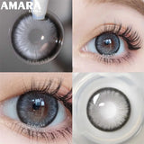 Popxstar  1 Pair Colored Contact Lenses Natural Look Fast Delivery Brown Eye Lenses Gray Contact Green Eye Lenses Blue Lenses