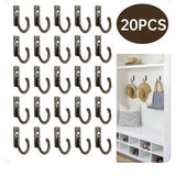 Popxstar Vintage Hooks Wall Hanger Curved Buckle Horn Lock Clasp Hook For Wooden Jewelry Box Furniture Home Decor