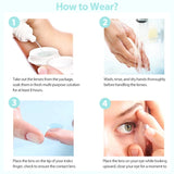 Popxstar  2Pcs New Natural Contact Lenses for Eyes with  Diopter Myopia Eyes Color Lenses Wearing Comfort Yearly Use Fast Shipping