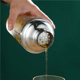 Popxstar  Glass Cocktail Shaker Martini Hand Shaker Cup with Scales 400/600ml Milk Tea Lemon Tea Wine Drink Shaker Mixer Bar Tool