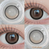 Popxstar  1 PAIR Big Brown Contact Lenses for Makeup Eyes Big Black Lenses Myopia Color Contact Lenses Belleza Pupils Grey Lenses
