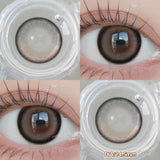 Popxstar  -1 PAIR Big Brown Contact Lenses for Makeup Eyes Big Black Lenses Myopia Color Contact Lenses Belleza Pupils Grey Lenses