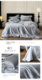 Popxstar  Nordic Silk Bedding Set 4pcs Luxury Lyocell Duvet Cover Set Flat Sheets Set 2 Pillowcases Twin Double Queen Size Bed Linen Set