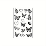 Popxstar  Magic Tattoo Waterproof Temporary Tattoo Sticker Lasts To 15 Days Butterfly Tattoo