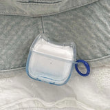 Popxstar  Creative Simple Style Candy Colour Gradient Transparent Acrylic Silicone Headphone Cover Case For AirPods 1 2 3 4 Pro 2 Fundas