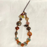 Popxstar Vintage Style Bead Bracelet Wrist Strap Phone Case Keychain Bag Pendant