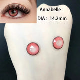 Popxstar  1 pair Contacts Lenses Beauty Pupil Made-up Color Lens  For Eyes Beautiful Cosmetic Accessories Contact Lens Red Brown