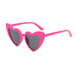 Popxstar Heart Shaped Sunglasses for Women Retro Cat Eye Sunglasses Wedding Engagement Decoration Shopping Traveling Party Accessories
