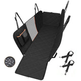 Dog Car Rear Seat Protective Cover Waterproof Dirt Resistant Pet Seat Cover Black Shoulder Strap Hammock Pet Travel Mattress