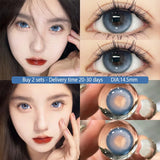 1 Pair Color Contact Lenses for Eyes With Diopters Prescription Green Eye High Quality Beauty Pupil New Free Shipping