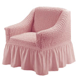 Single Seater Sofa Seater Seersucker Slipcover with Skirt Universal Stretch Sofa Couch Slipcover Easy Fitted Furniture Protector