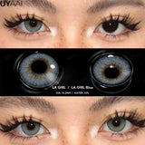 Popxstar Colored Contacts Lenses Natual Pupils for Eyes Natural Look Eye Contacts Grey Fashion Lenses Beauty Green Eye Color Lens