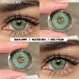 Popxstar  1 Pair Colorful Contact Lenses Natural Eye Makeup Contacts Lens for Eyes Korean Soft Lens Cosmetic Pupils Color Eye Len