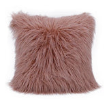 Popxstar  Cute Nordic Plush Pillowcase Wool Faux Fur Throw Pillows Ins Sofa Furry Long Hair Pillow Princess Cushion Bed Sofa Decor