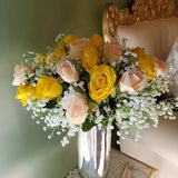 3pcs Babysbreath Artificial Flowers , Outdoor Garden And Courtyard Decorations, Wedding Holding Flowers