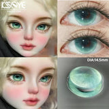 Popxstar 2PCS Colored Contact Lensee Myopia Green Natural Pupils Effect High Quality Lens With diopter Cosmetic Blue Twinkling Eye