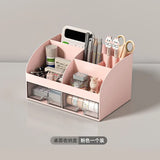Popxstar cabin weekend inspo Office Desktop Storage Box Organizer Transparent Small Drawer Storage Cabinet Student Desk Stationery Sundries Organizer Boxes