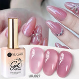 popxstar UR SUGAR 15ml Jelly Milky White Translucent Color Gel Polish Semi Permanent UV Gel Nail Art Soak Off Gel Varnish Latest Fashion
