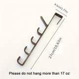 Popxstar 1pcs Bedroom Door Hanger Clothes Hanging Rack Over The Door Plastic Home Storage Organization Hooks, Purse Holder For Bags Rails