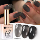 popxstar UR SUGAR 15ml Jelly Milky White Translucent Color Gel Polish Semi Permanent UV Gel Nail Art Soak Off Gel Varnish Latest Fashion