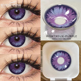 1pair Green and Red Anime Cosplay Colored Contact Lenses for Cosplayers: Daily, Party, and Eye Beauty Makeup Contacts