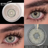 Popxstar  1 pair Colored Contact Lenses for big Eyes Natural Eye Lenses Gray Contact Green Lenses Blue Lenses Fashion Lenses