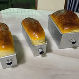 Popxstar Long Cake Baking Pan Non-Stick Flowing Heart Cake Mold Aluminium Alloy Square Bread Loaf Pan With Center Tube DIY Baking Tools
