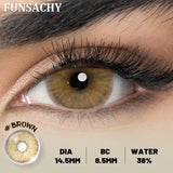1 Pair NEW Colored Pupils Makeup Green Contact Lenses Beauty Women Colored Pupils Cosmetic Brown Natural Lenses Yearly