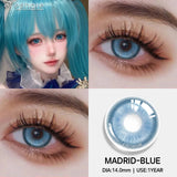 Popxstar  1pair/2pcs Colored Contact Lenses for Eyes Pink Contacts Purple Lenses Cosplay Contact Lenses Yearly Fashion Eye Lenses