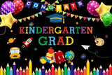 Popxstar Graduation Backdrop Congrats Gold Class of Grad Photocall Decoration Photography Background Photo Banner