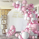 Popxstar Macaron Pink Balloon Garland Arch Welcome Baby Shower Valentines Day Birthday Party Wedding Decoration Anniversaire Latex Baloon