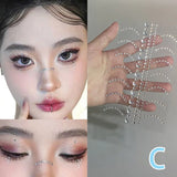 Popxstar New Diy Eyes Face Self Adhesive Makeup Temporary Tattoo Beauty Diamonds Jewels Stickers Festival Body Art Decor Nail Diamond