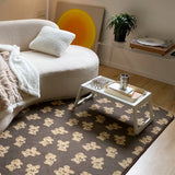 Popxstar  Japanese Style Carpets for Living Room Minimalist Bedroom Decor Plaid Carpet Checkerboard Lounge Rug Large Area Plush Floor Mat