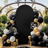 Popxstar Double Sided Arch Backdrop Cover Sage green Wedding Decoration Zipper Thickened Stretch backdrop Cover for Party Scene Setting